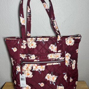 Vera Bradley Large Vera Tote in Performance Twill Blooms and Branches NWT